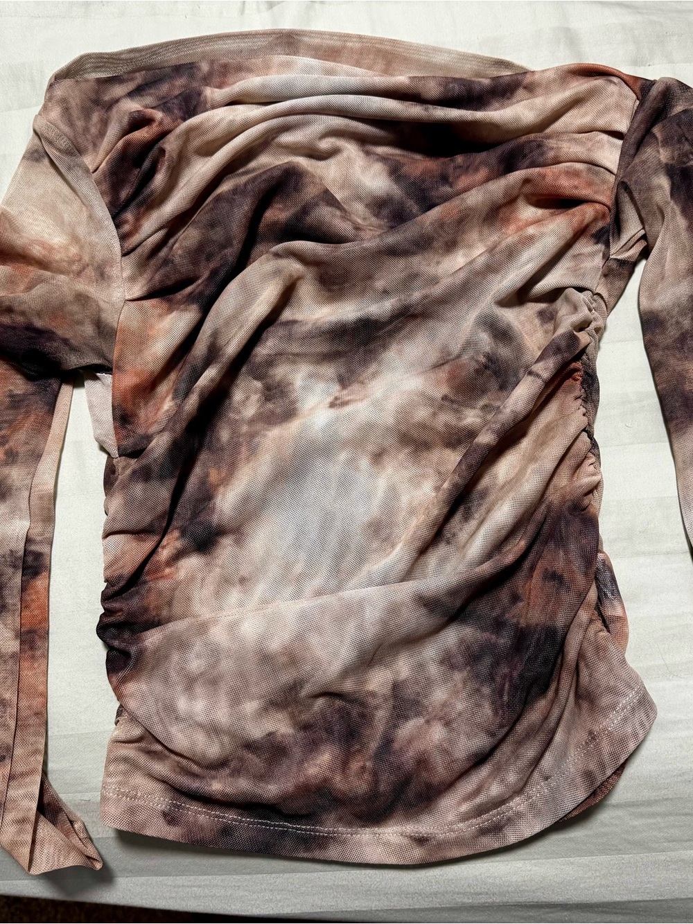 Commense Sheer Tie-Dye Mesh Top (Never used)